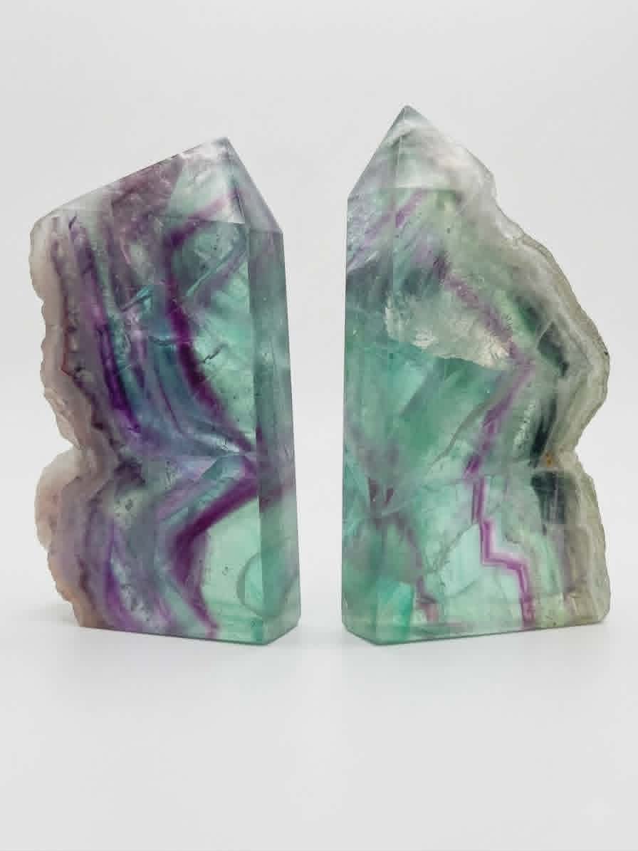 Tranches de Fluorite Arc‑En‑Âme – Clarté, Harmonie & Magie Cristalline