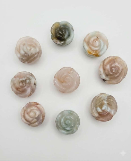 🌸💎 Mini Fleurs en Agate Naturelle – Douceur, Harmonie & Féminin Sacré