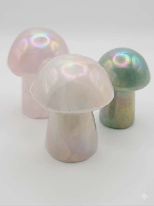 🌈🍄 Champignons Aura – Mini Merveilles Holographiques & Magie Tropicale
