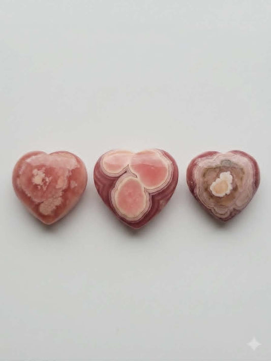 💗 Cœur en Rhodochrosite – Amour Doux & Émotions Guéries